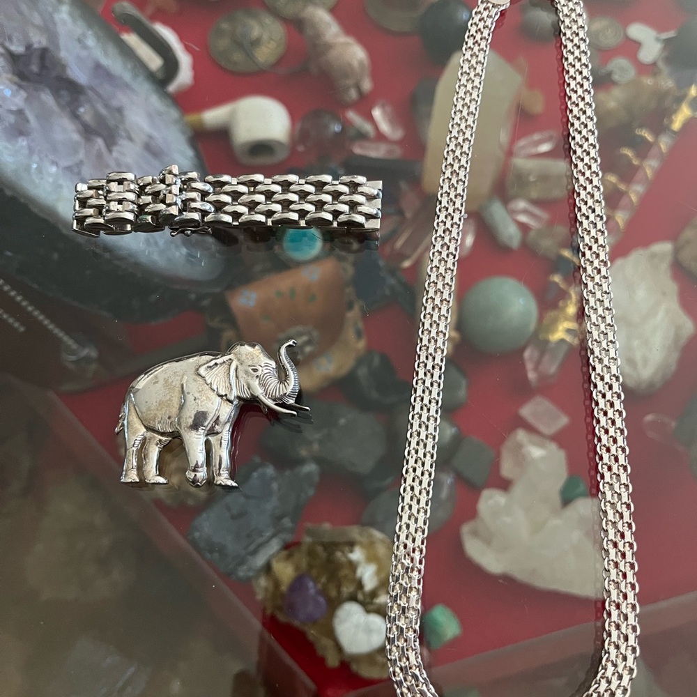 3 piece silver jewelry set. All stamped with 925. Chain says Italy